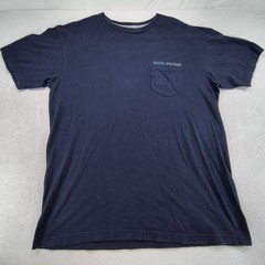 Volcom Pocketed Crew Neck Short Sleeve Graphic T Shirt Mens Size XL Navy
