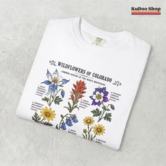 Colorado Wildflowers Vintage Flower Nature Comfort Tee