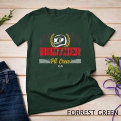 brother Pit Crew Birthday Party Race Car Racing Family T-Shirt Unisex T-shirt