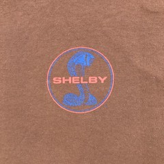 Shelby Shirt Mens Extra Large Brown Cobra Logo Graphic Jerzees Dri-Power Tee