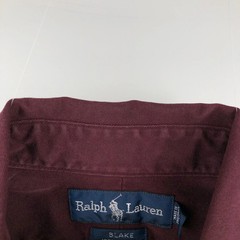 Ralph Lauren BLAKE Men’s Long Sleeve Button-Down Shirt Wine Red M Japan