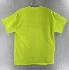 Vintage 80s 90s Mens Mountain Dew T Shirt 50/50 Yellow Neon Sz M