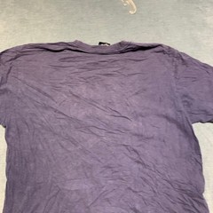 Tommy Hilfiger T Shirt Mens Large Purple Flag Graphic Crew Neck Short Sleeve