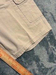 Foot Locker Cargo Shorts Mens 38 Tan Khaki 100% Cotton Twill Flat Front Outdoor