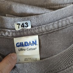 VTG Gildan Mens T-Shirt L Gray Cotton The New American Victory Motorcycles