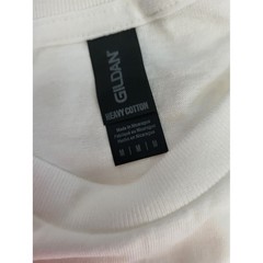 New Lot Of 6 Classic Men’s White Gildan Crewneck T-Shirt Medium