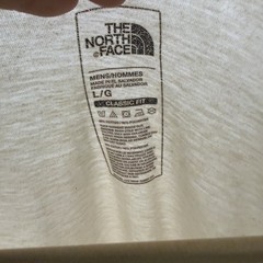 The North Face Men’s Large Baseball Tee 3/4 Sleeve Raglan Shirt Gray White Class