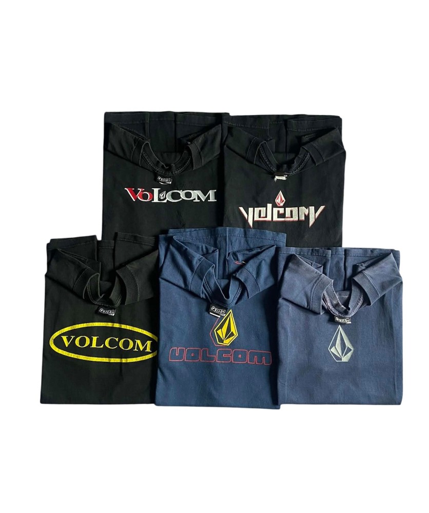 Vintage Volcom T-Shirt Lot Bundle 5-Pcs Y2K Skateboard Size XL and Large