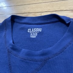Old Navy Classic Thermal Pique Knit Tee Shirt Men XL Blue Crew Neck Tee Basic