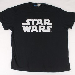 STAR WARS LUCASFILM Spell Out Black T-SHIRT Men’s L
