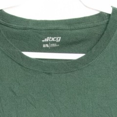 Green BCG Mens T-Shirt Size XXL Cotton Blend Crew Neck Short Sleeve Casual Top