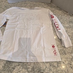 Vast – Men’s Climate Change Long Sleeve T-Shirt Size: L White with Red Logo NWT