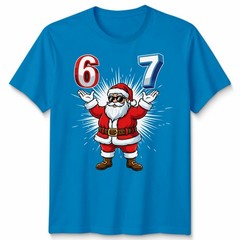 Santa Claus Six Seven Christmas Birthday Holidays Mens Womens Graphic Tee
