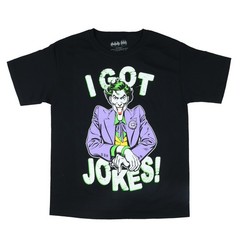 Batman T-Shirt Boys’ The Joker I Got Jokes! Short-Sleeved Graphic Top