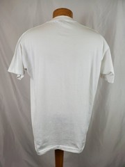 Vintage Fake Six Pack Male Torso T-Shirt XXL White Cotton Poly Single Stitch USA