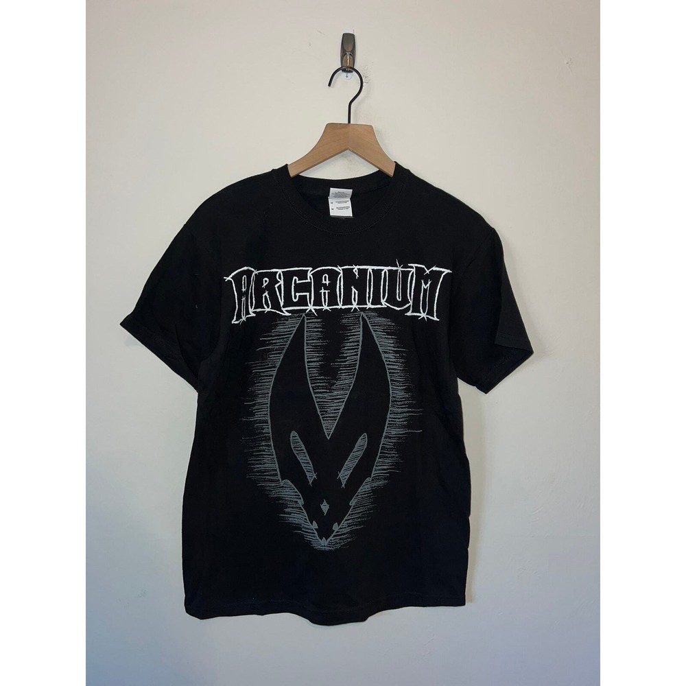 2009 US Tour Arcanium Metal Music Tour Concert Black Shirt Tee 2000s M Medium