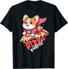 Corgis Pizza Lover Who Loves Corgis Eating Pizza Funny T-Shirt