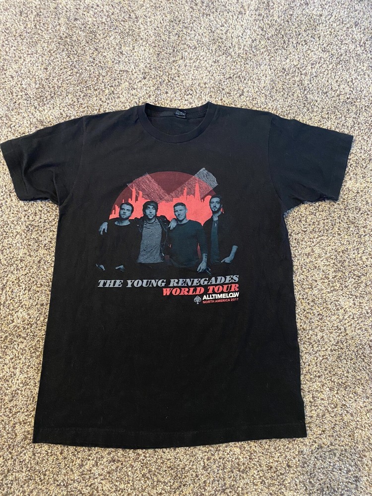 All Time Low Shirt The Young Renegades 2017 World Tour N.A. Size Med NM
