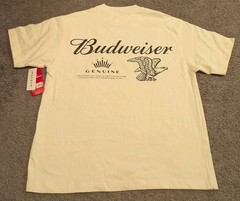 Pacsun x Budweiser King of Beers Cream T-Shirt New with Tags Men’s Small