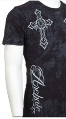 Xtreme Couture by Affliction Men’s T-Shirt Stone Ranger Biker Cross