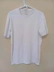 TOMMY JOHN Men Cool Cotton White Short Sleeve T Shirt Baselayer Pima Cotton Sp L