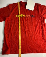 2004 Y2K – Adidas Originals Trefoil Graphic T-Shirt Red