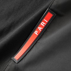 New Fashion Trend Embroidered Summer Short Sleeve Luxury Men Black T-Shirt
