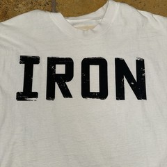 Golden Aesthetics – True Original Bodybuilding Brand, “IRON” Large TANK T-Shirt