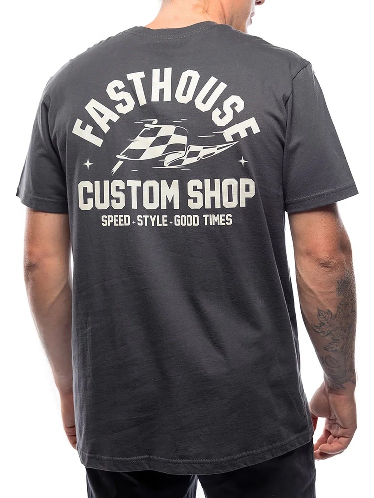 Fasthouse Men’s Dispatch Short Sleeve T-shirt Custom Speed Shop Motocross Tee