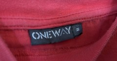 Oneway Kenya Red T-Shirt S/M David Sheldrick Wildlife Elephant Some Fading