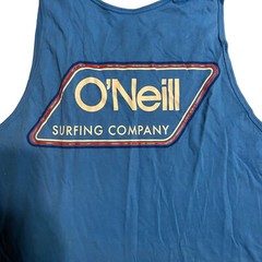 O’Neill Surf Men’s Size Small Blue Pullover Logo Round Neck Sleeveless Tank Top
