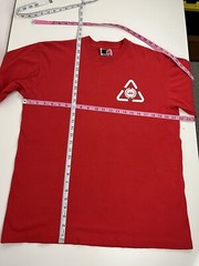 VTG Y2K Jnco Jeans Red Graphic T Shirt Men Size M Medium USA Made Cotton S/S EUC