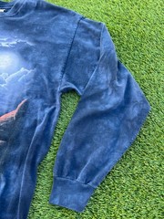 Vintage The Mountain Outdoor Desert Art Graphic Long Sleeve Men’s Shirt XL