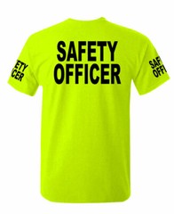 Safety Officer high visibility Tee T shirt