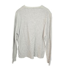 Polo Ralph Lauren Mens XL GrayCream Waffle Knit Thermal Long Sleeve Shirt Cotton