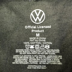 Volkswagen Shirt Mens Medium Charcoal Gray Rabbit Racing Graphic Tee Tagless VW