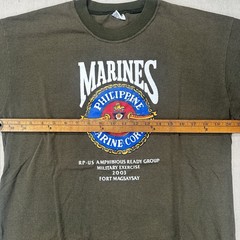 Vintage Marines T Shirt Usmc Philippines Olive T Shirt Green