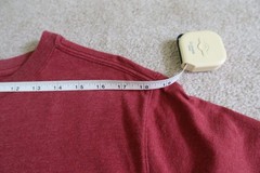 Outdoor Life River Washed Tee Shirt Mens Medium Red Pocket Short Sleeve