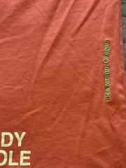 Y2K Nike World Tour Orange Tennis T-Shirt Size Large