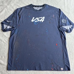 Nike Dri-FIT ADV USA Mens T-Shirt Breaking Blue FQ7114-491 Short Sleeve Large L