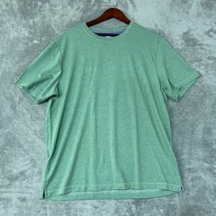 NWOT Lands’ End Men’s XL Green Short Sleeve T-Shirt Polyester Blend C1185