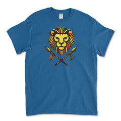 Custom T-Shirt African Lion/ Unisex Soft Style T-Shirts, Gildan Heavy- Cotton