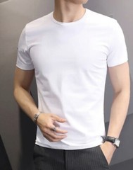 Hanes 2135Z0 T-Shirt for Men, – White/black