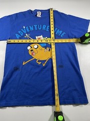 Y2K Adventure Time T Shirt S Cartoon Network Blue Delta Preowned Big Graphic