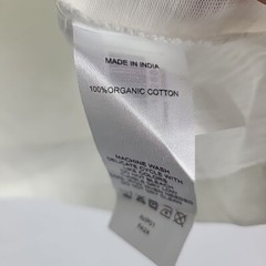 NEW QUINCE Men’s 100% Organic Cotton White Slub Crew Neck Tee Shirt Size S NWT
