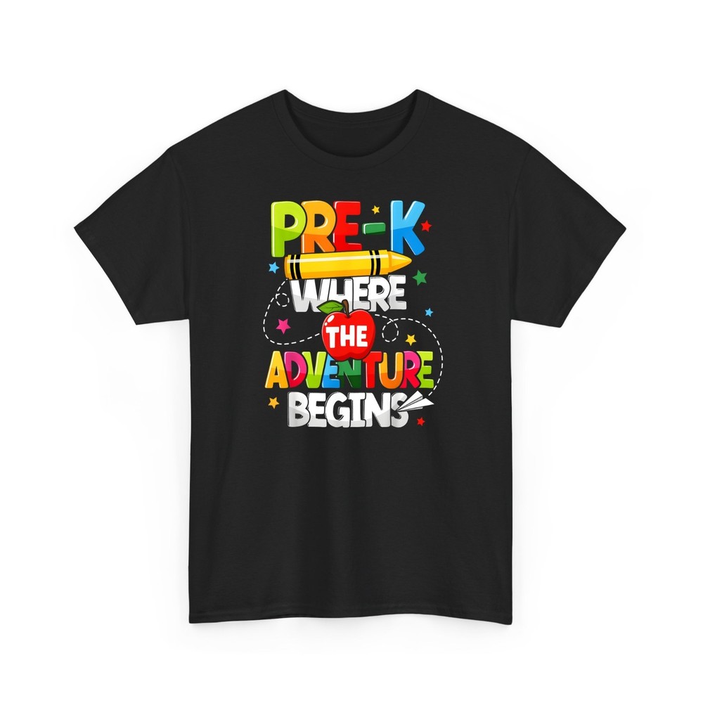 Pre-K Where The Adventure Begins Teacher T-Shirt