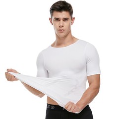 Men’s Seamless Slimming Body Shaper Vest Abdomen T-Shirt Compression Sport Tank