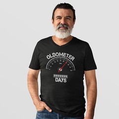 Oldometer 70th Birthday Mens T Shirt shirt Funny Him seventy seventieth miles…
