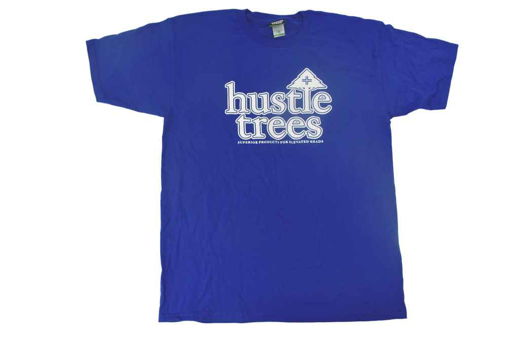 Hustle Trees Mens Superior Products For Elevated Heads Blue Shirt New S, L