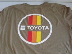TOYOTA RACING Khaki Tan Mens Double Sided Shirt 3XL Used